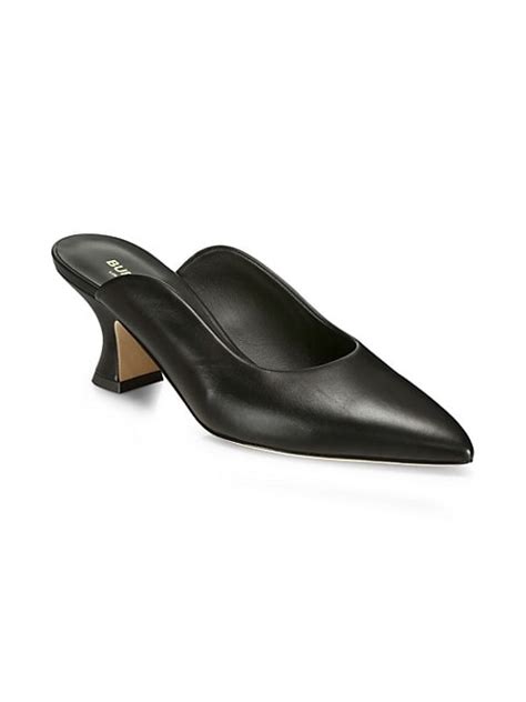 burberry holme leather mules